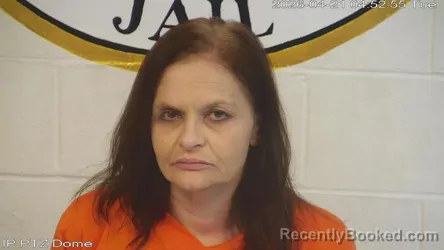 Mugshot of Candice Day Baughman booked in Marion County, Mississippi on April 20, 2026