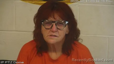 Mugshot of Connie Rayborn booked in Marion County, Mississippi on August 12, 2026