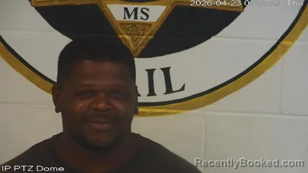 Mugshot of Darren Markest Conerly booked in Marion County, Mississippi on April 22, 2026