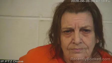 Mugshot of Dorothy Jean Holmes booked in Marion County, Mississippi on June 25, 2026