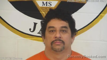 Mugshot of Hernan Palma Espejo booked in Marion County, Mississippi on July 18, 2026