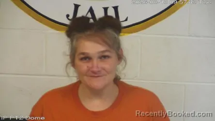 Mugshot of Heather Leah Terrell booked in Marion County, Mississippi on August 17, 2026