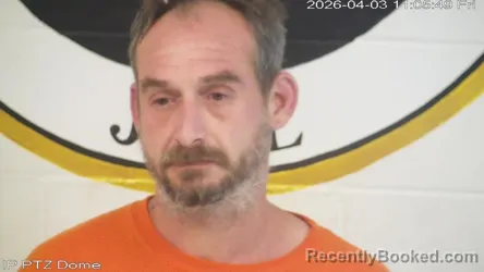 Mugshot of Johnathan Paul Jacob booked in Marion County, Mississippi on April 2, 2026