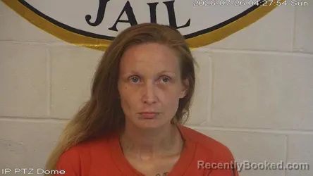 Mugshot of Kayla Noel Smith booked in Marion County, Mississippi on July 25, 2026
