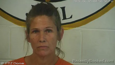 Mugshot of Rana Melissa Creel booked in Marion County, Mississippi on June 4, 2026
