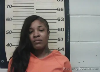 Mugshot of Lamarshea Andresha-Brenya Jordan booked in Oktibbeha County, Mississippi on August 22, 2026