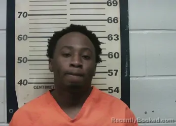 Mugshot of Dequan Javor Montgomery booked in Oktibbeha County, Mississippi on October 23, 2026