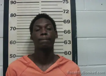 Mugshot of Deontae De'shon Amos booked in Oktibbeha County, Mississippi on August 17, 2026