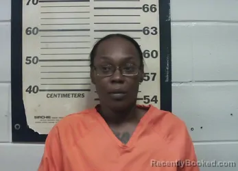 Mugshot of Thomasina Roldan Justice booked in Oktibbeha County, Mississippi on October 1, 2026