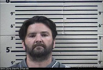 Mugshot of Corey Wayne Huffman booked in Smith County, Mississippi on September 1, 2026