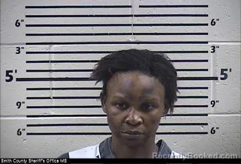 Mugshot of Jessica Lashae Keyes booked in Smith County, Mississippi on September 14, 2026