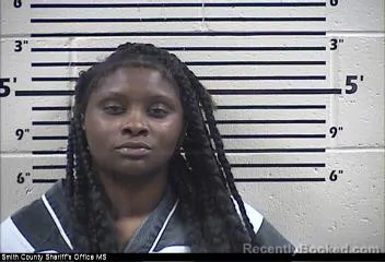 Mugshot of Breanna Nicole Booth booked in Smith County, Mississippi on October 2, 2026