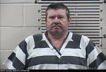Mugshot of Thomas James Ellmo booked in Smith County, Mississippi on October 19, 2026