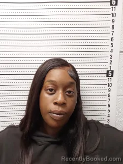 Mugshot of Dashayla Kiara Hardin booked in Tate County, Mississippi on October 20, 2026