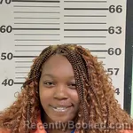 Mugshot of Shaterika Lee booked in Tunica County, Mississippi on August 19, 2026