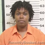 Mugshot of MYESHA DIONNA JONES booked in Tunica County, Mississippi on April 24, 2026