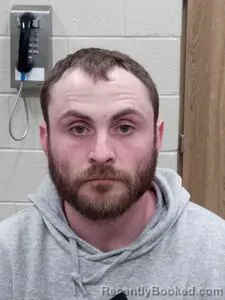 Mugshot of Tyler Cecil Barnes booked in Andrew County, Missouri on April 18, 2026