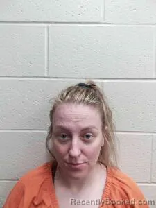 Mugshot of Rachel June Teasley booked in Andrew County, Missouri on June 16, 2026
