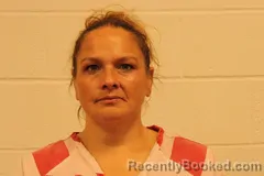 Mugshot of Megan O Cates booked in Barry County, Missouri on October 21, 2026