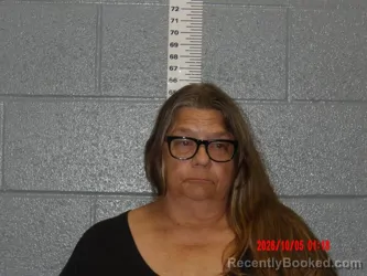 Mugshot of Elizabeth Bryant booked in Bates County, Missouri on October 5, 2026