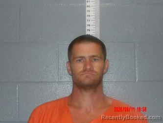 Mugshot of James Dolan Trygg booked in Bates County, Missouri on September 11, 2026