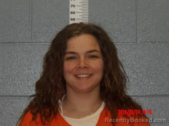 Mugshot of Tatum Renee Pierce booked in Bates County, Missouri on September 24, 2026