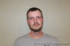 Mugshot of Cody Hughes booked in Benton County, Missouri on August 14, 2026