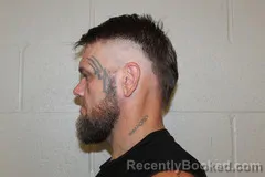 Mugshot of Brandon Rollett booked in Benton County, Missouri on September 12, 2026
