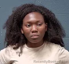 Mugshot of Ayawa Maeve Lucrece Fiagan booked in Callaway County, Missouri on July 13, 2026