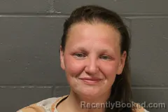 Mugshot of Kara Grace Miles booked in Camden County, Missouri on April 21, 2026