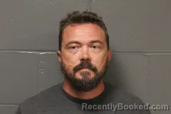 Mugshot of Justin Lewis Manche booked in Camden County, Missouri on August 19, 2026