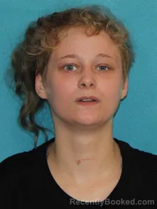 Mugshot of Alyssa Mullins booked in Cape Girardeau County, Missouri on August 14, 2026