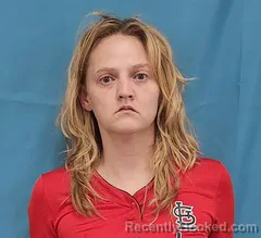 Mugshot of Ashley Burton booked in Cape Girardeau County, Missouri on October 8, 2026
