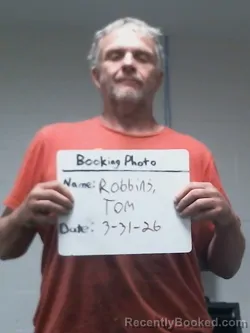 Mugshot of THOMAS HARRIS ROBBINS booked in Carter County, Missouri on March 31, 2026