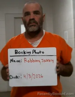 Mugshot of JEFFERY M ROBBINS booked in Carter County, Missouri on April 3, 2026