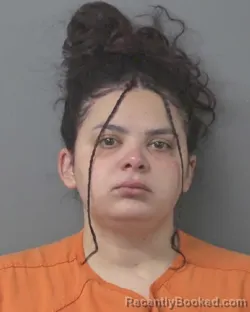 Mugshot of BRITNEY THALIA GUZMAN booked in Wilson County, North Carolina on May 13, 2026