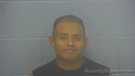 Mugshot of Angel Obispo Gomez-Lopez booked in Greene County, Missouri on August 16, 2026