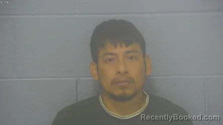 Mugshot of Alejandro Cupertino Perez-Huinac booked in Greene County, Missouri on September 19, 2026