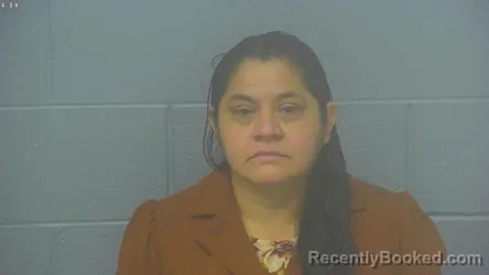 Mugshot of Alma Aracely Solis-Mazareigos booked in Greene County, Missouri on October 1, 2026