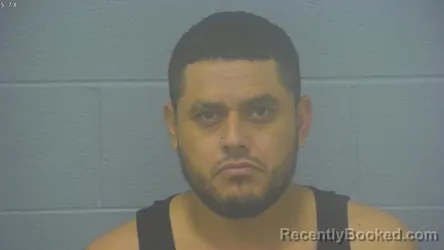Mugshot of Carlos Espinosa-Guerrero booked in Greene County, Missouri on August 7, 2026