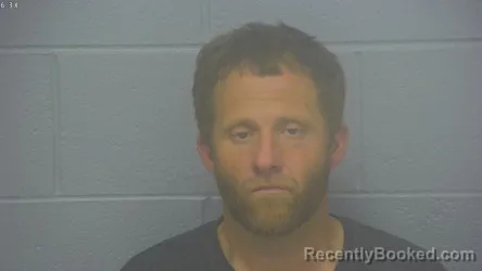 Mugshot of COREY JAY OVERBEY booked in Greene County, Missouri on March 19, 2026