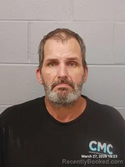 Mugshot of DAVID LEE MOORE booked in Greene County, Missouri on March 27, 2026