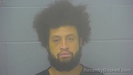 Mugshot of Dante Ecil Lee Starks booked in Greene County, Missouri on October 23, 2026