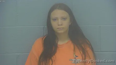 Mugshot of Destiny Larissa Rayn Thompson booked in Greene County, Missouri on October 8, 2026