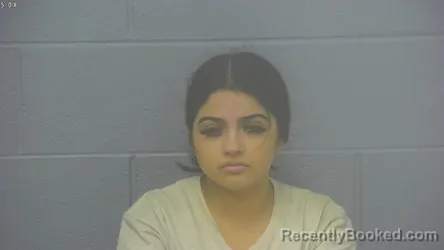 Mugshot of Estefhany Pernza-Flores booked in Greene County, Missouri on August 8, 2026