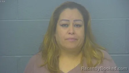 Mugshot of Elena Vallejo Roa booked in Greene County, Missouri on October 9, 2026