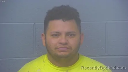 Mugshot of Franklin Damian Carcamo Arias booked in Greene County, Missouri on August 23, 2026