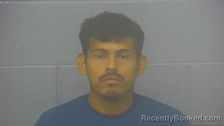 Mugshot of Franklin Josue Garcia-Caballero booked in Greene County, Missouri on August 17, 2026