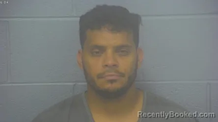 Mugshot of Heiver Enrique Ortega-Rodriguez booked in Greene County, Missouri on August 1, 2026