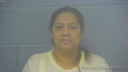 Mugshot of HERMINIA VALLECILLO-MENDOZA booked in Greene County, Missouri on April 27, 2026